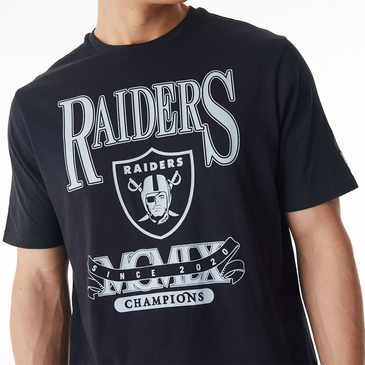 New Era NFL Champions Graphic tee LV Raireds black