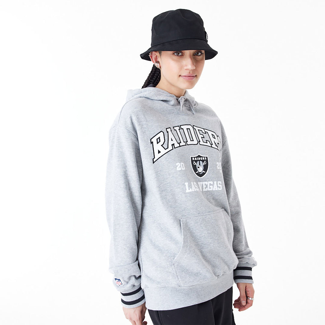 New Era NFL Oversized Pullover Hoodie LV Raiders grey - Shop-Tetuan