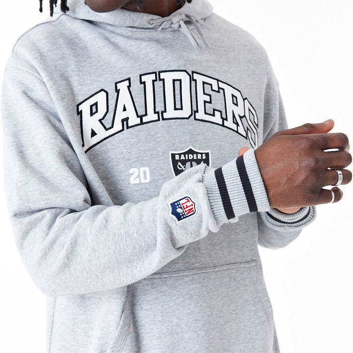 New Era NFL Oversized Pullover Hoodie LV Raiders grey - Shop-Tetuan