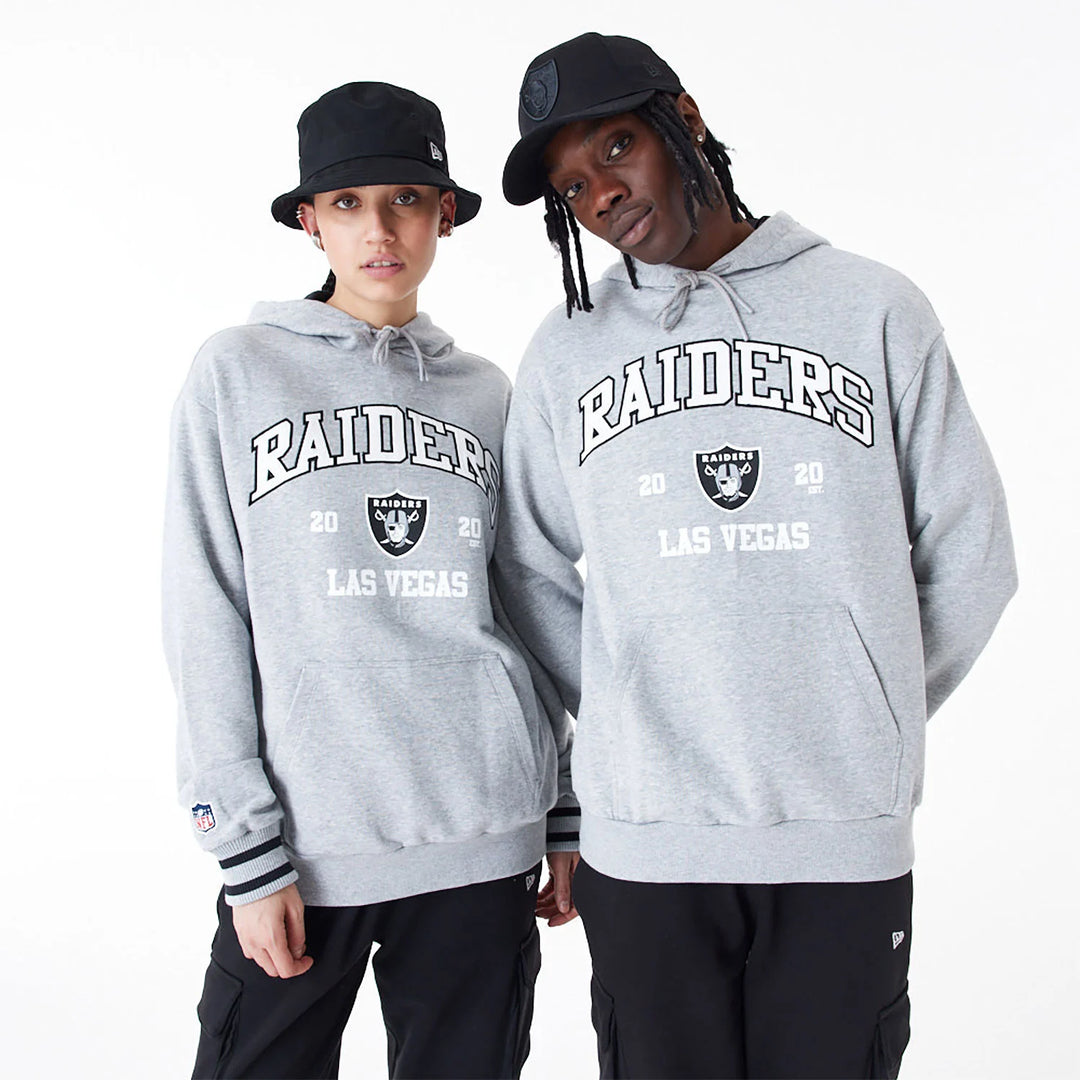 New Era NFL Oversized Pullover Hoodie LV Raiders grey - Shop-Tetuan