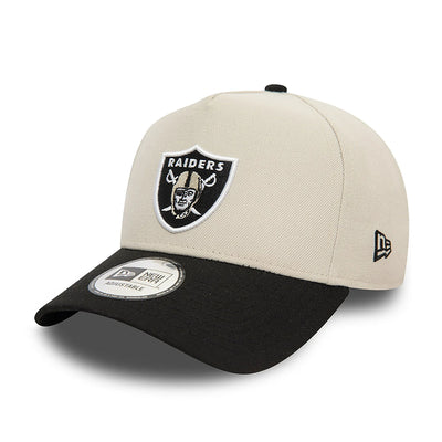 New Era NFL 9Forty E-Frame LV Raiders light beige/blk