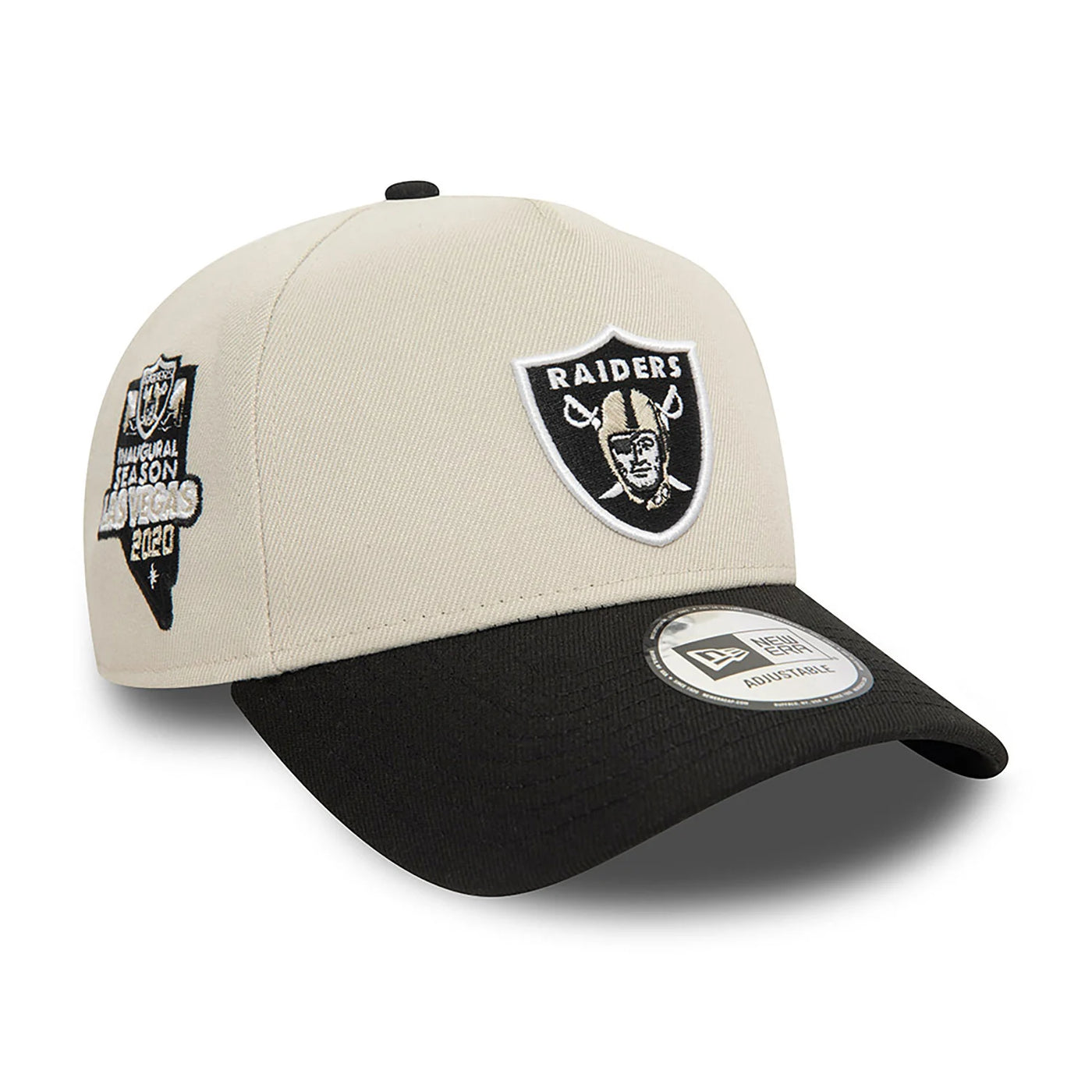 New Era NFL 9Forty E-Frame LV Raiders light beige/blk