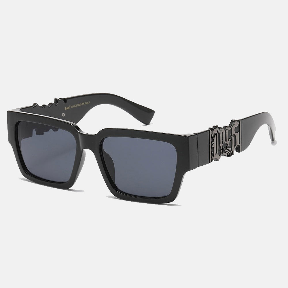 Locs Rectangle Sunglasses black/black