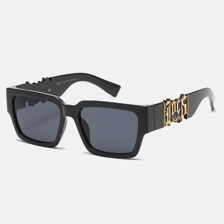 Locs Rectangle Sunglasses black/gold