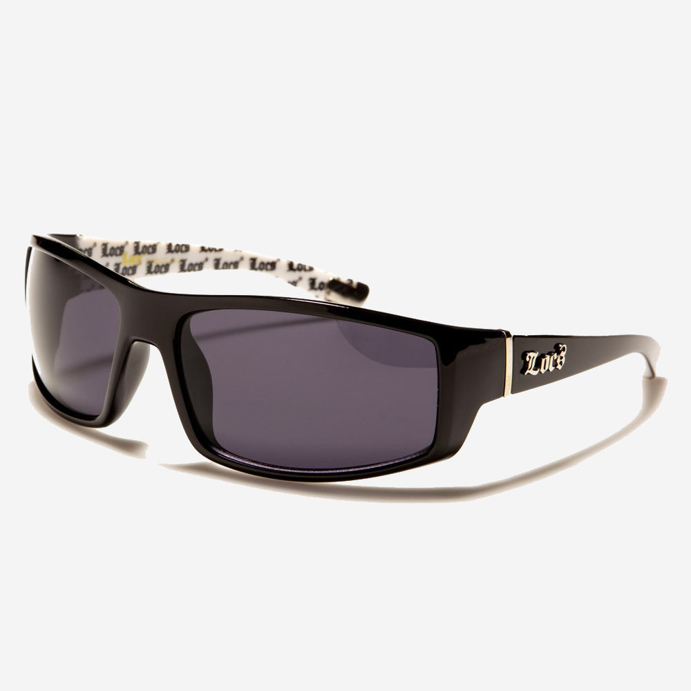 Locs Rectangle Sunglasses black/white - Shop-Tetuan