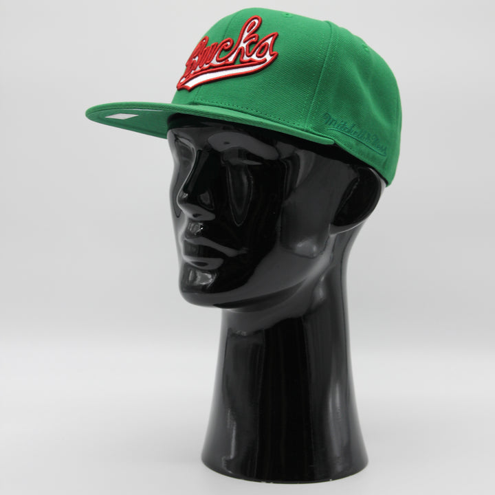 Mitchell & Ness Logo History fitted HWC M Bucks green - Shop-Tetuan