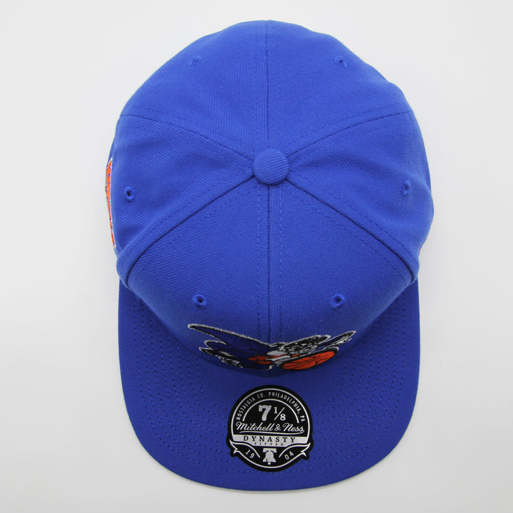 Mitchell & Ness Logo History fitted HWC NY Knicks blue - Shop-Tetuan