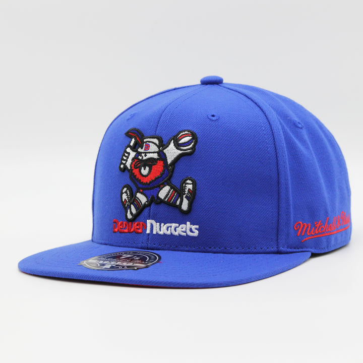 Mitchell & Ness Logo History fitted HWC D Nuggets blue - Shop-Tetuan