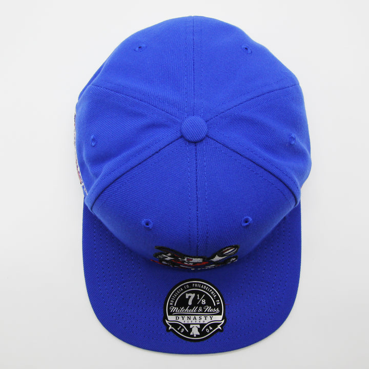 Mitchell & Ness Logo History fitted HWC D Nuggets blue - Shop-Tetuan