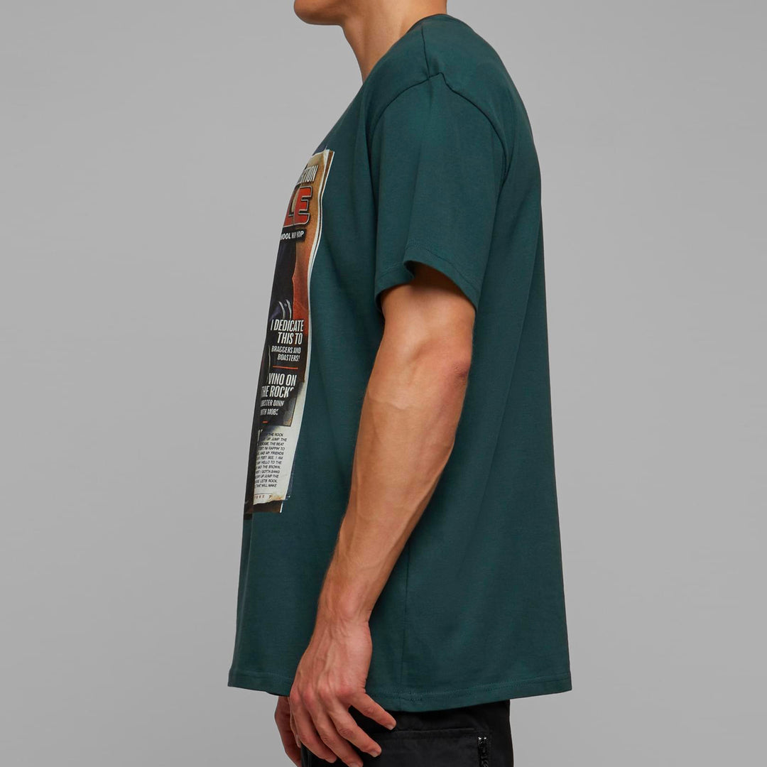 Mister Upscale Magazine Oversize Tee bottlegreen - Shop-Tetuan