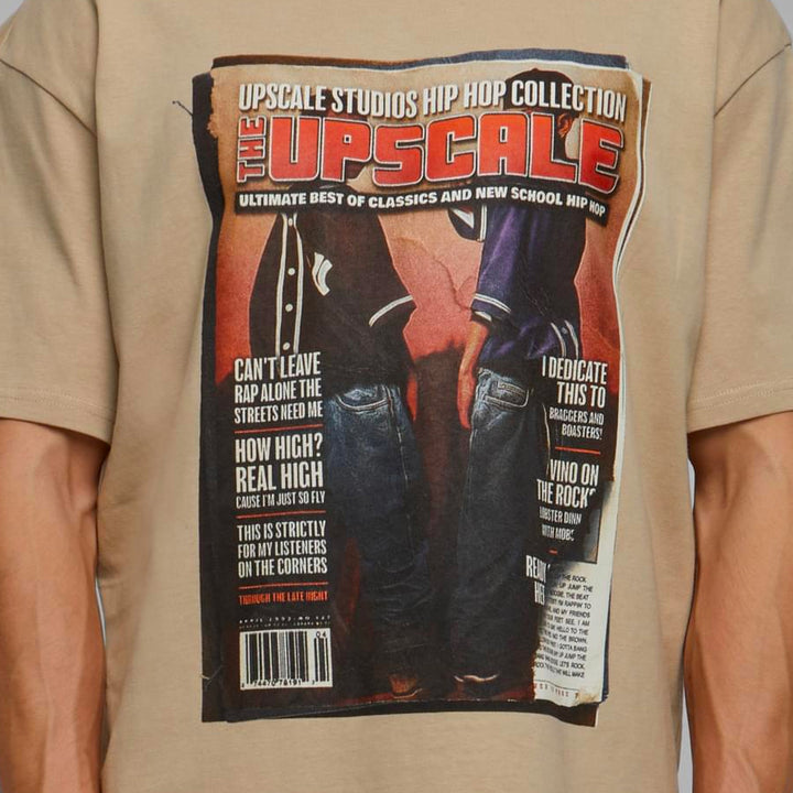 Mister Upscale Magazine Oversize Tee sand - Shop-Tetuan