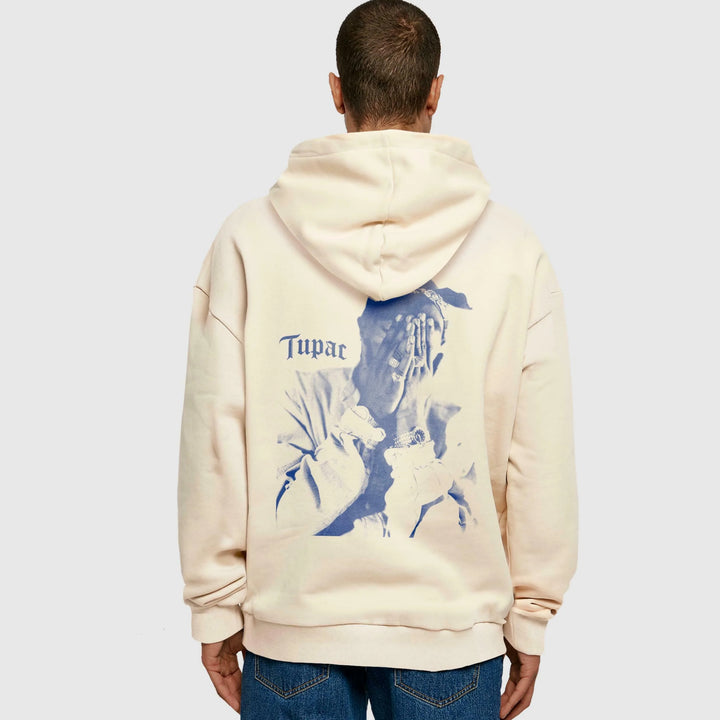 Mister 2Pac Me against the World Ultra Heavy Oversize Hoodie sand