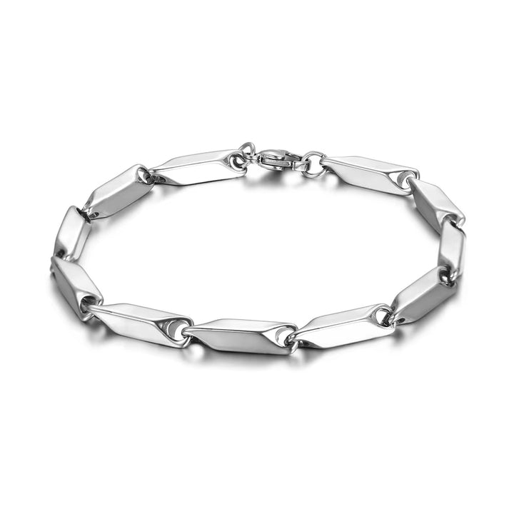 Melon Seed Chain Bracelet steel