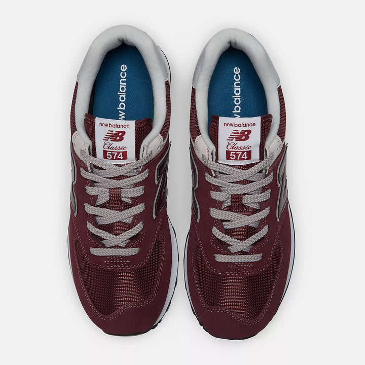 New Balance 574 Core burgundy/white