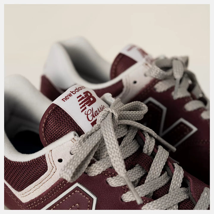 New Balance 574 Core burgundy/white