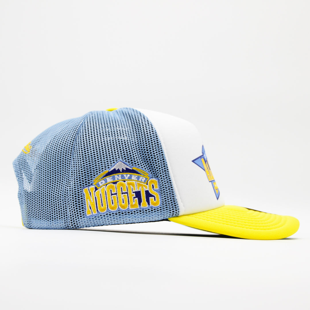 Mitchell & Ness Party Time trucker HWC D Nuggets white/blue - Shop-Tetuan