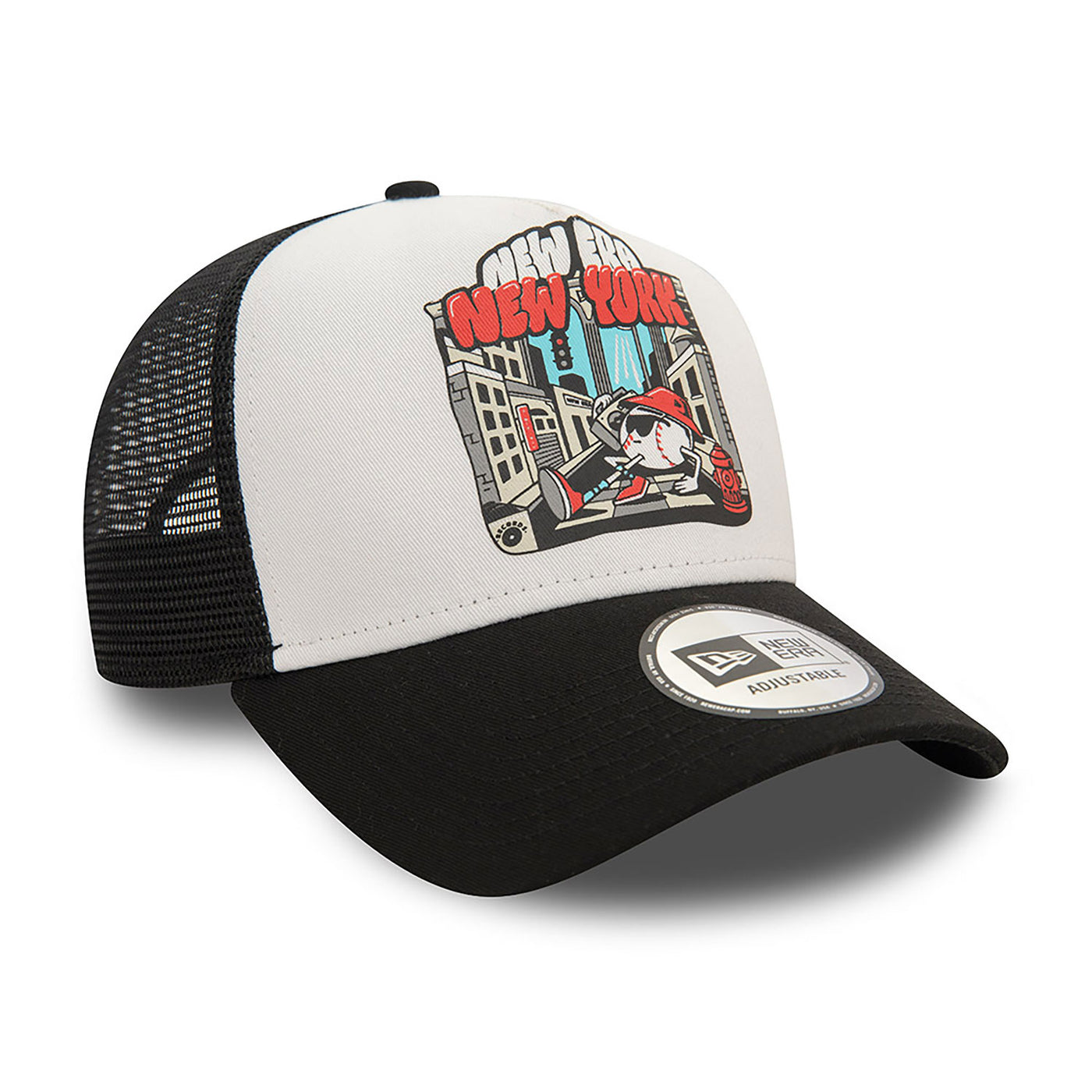 New Era Graphic Print 9Forty E-Frame New York black/white