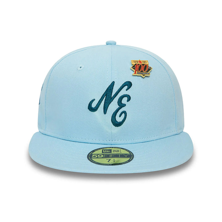 New Era Script 59Fifty pastel blue - Shop-Tetuan