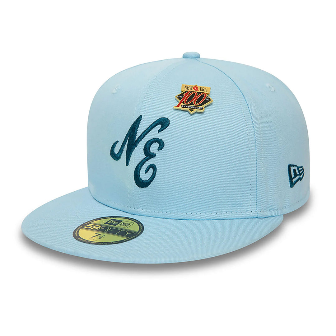 New Era Script 59Fifty pastel blue - Shop-Tetuan