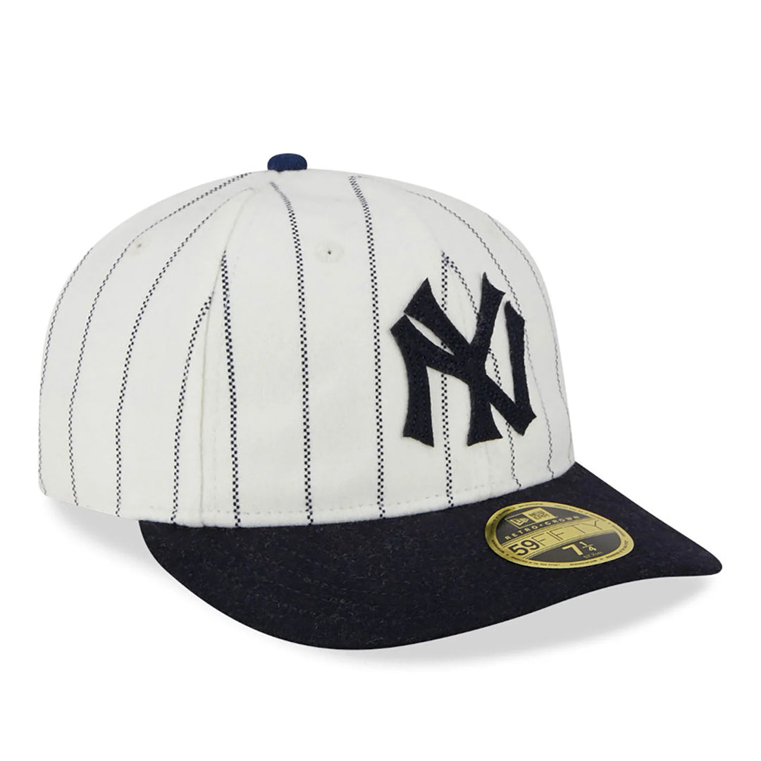 New Era MLB Heritage 59Fifty Stripe Chrome Retro Crown NY Yankees chw - Shop-Tetuan