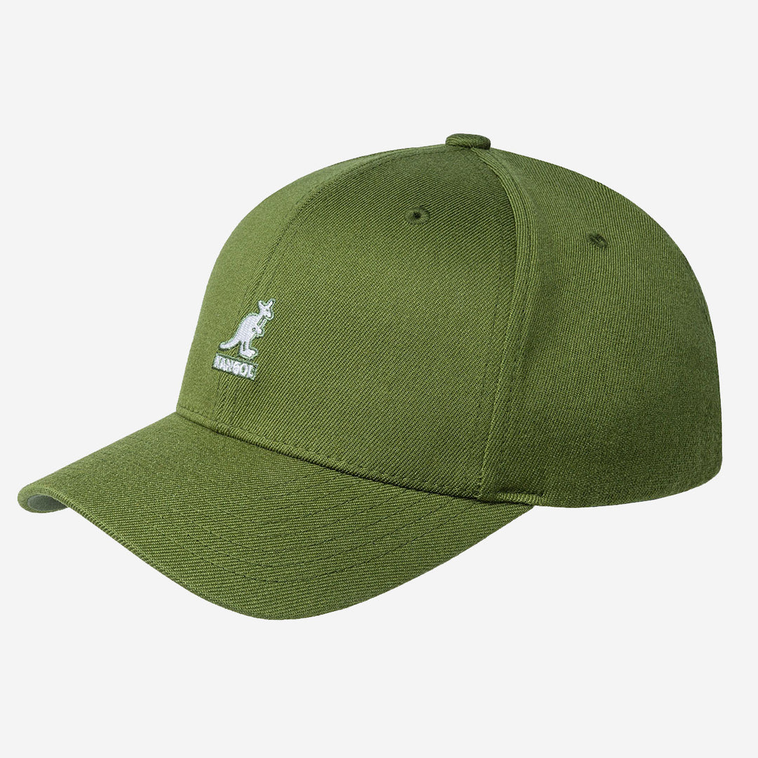 Kangol Wool Flexfit Baseball cap olive - Shop-Tetuan