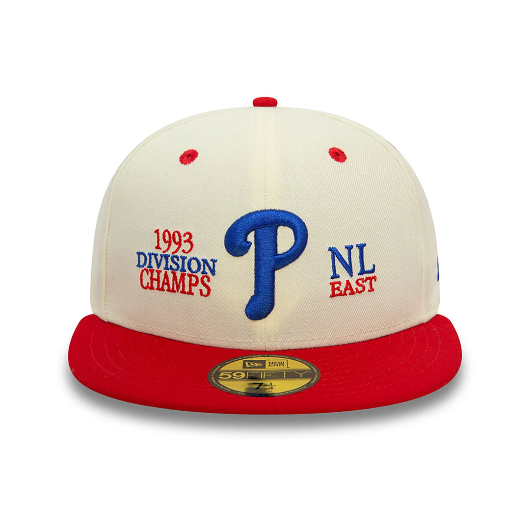 New Era MLB 93 Division Chrome White 59Fifty P Phillies white/red - Shop-Tetuan