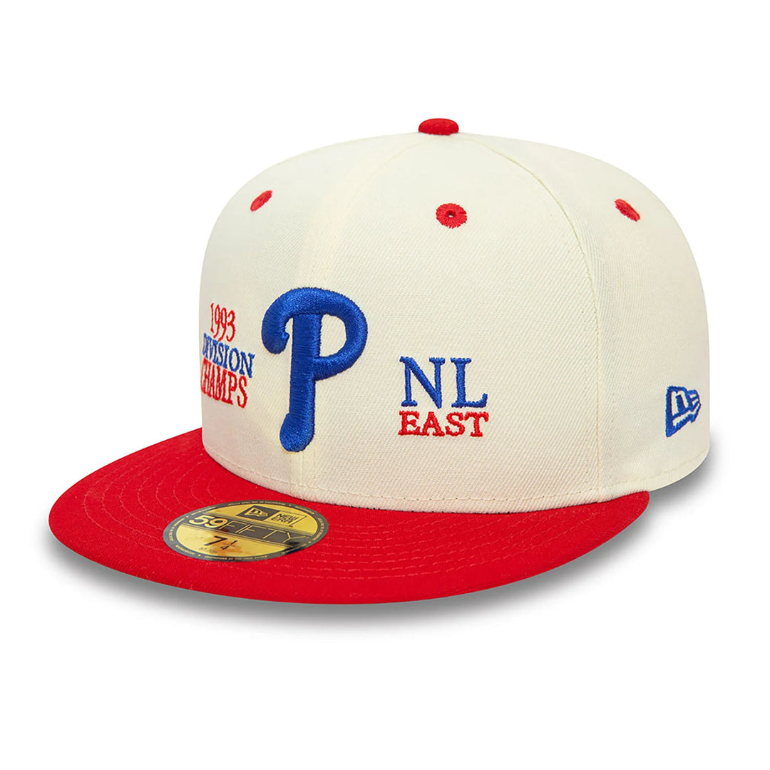 New Era MLB 93 Division Chrome White 59Fifty P Phillies white/red - Shop-Tetuan