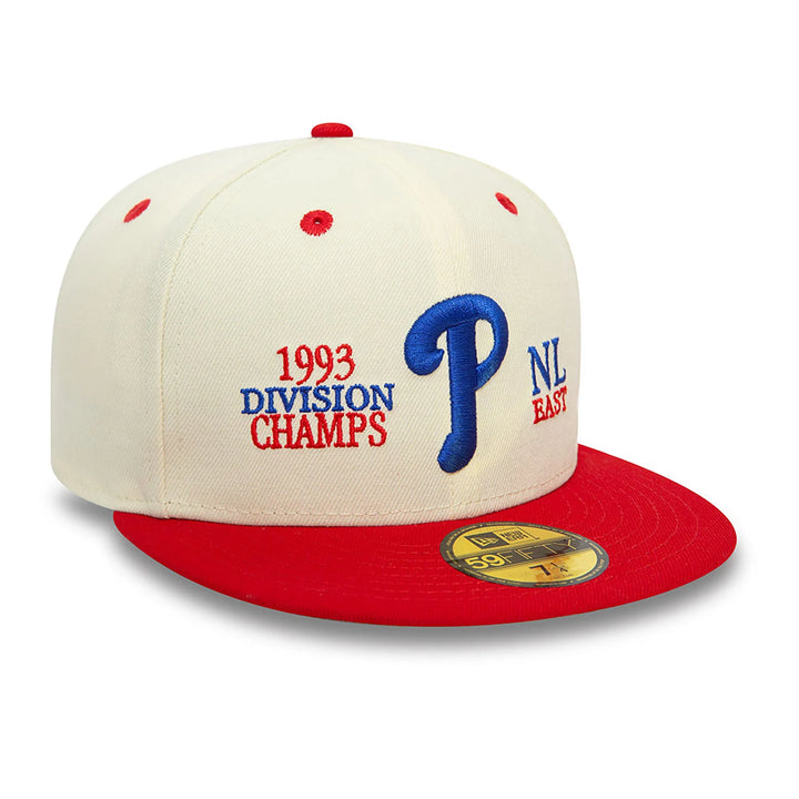 New Era MLB 93 Division Chrome White 59Fifty P Phillies white/red - Shop-Tetuan