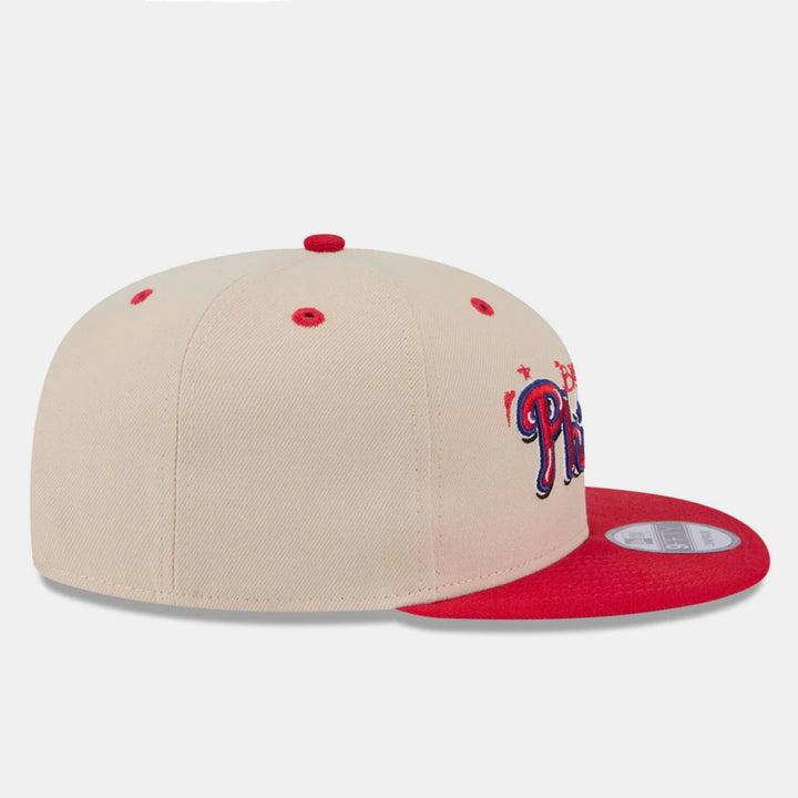 New Era Team Art 9Fifty P Phillies off white/red