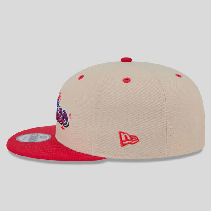 New Era Team Art 9Fifty P Phillies off white/red