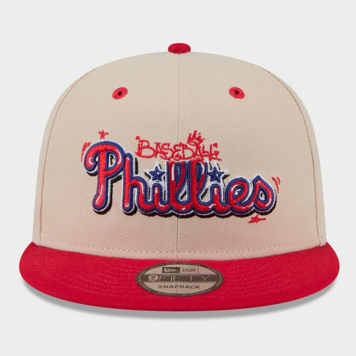 New Era Team Art 9Fifty P Phillies off white/red