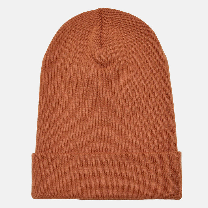 Yupoong heavyweight long beanie toffee