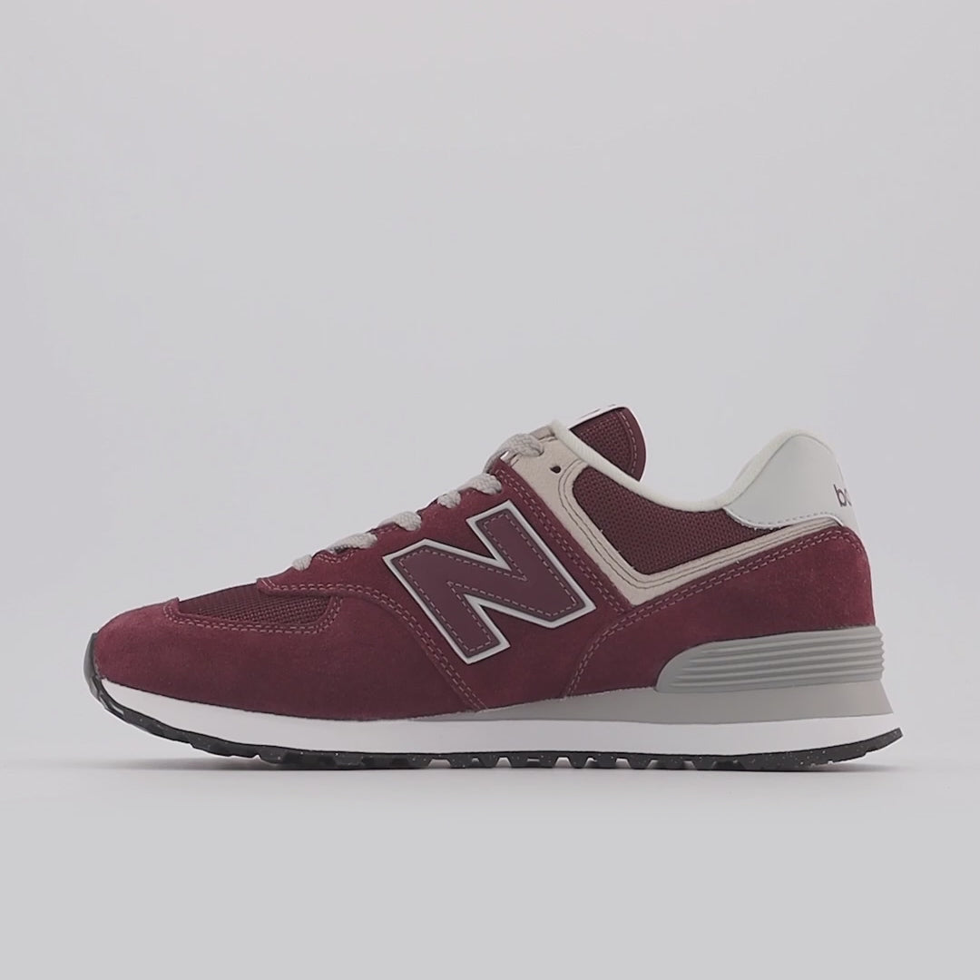 New Balance 574 Core burgundy/white