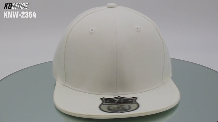 KB Ethos Fitted Flat Brim cap light grey