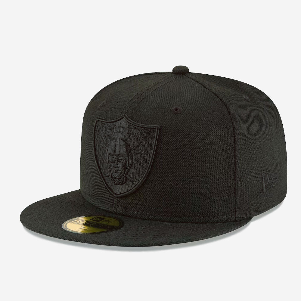 New Era Black on Black NFL Essential 59Fifty LV Raiders black - Shop-Tetuan