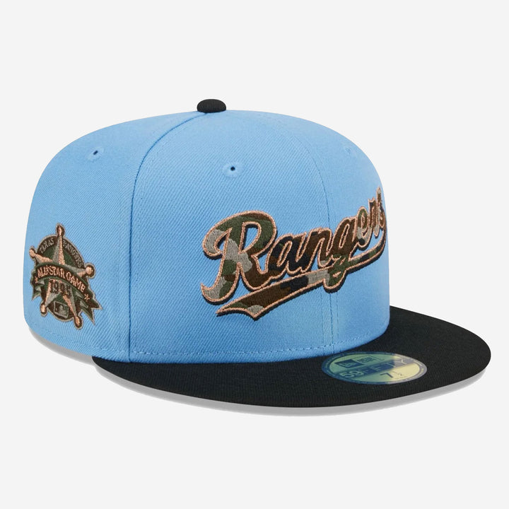 New Era Camo Fill 59Fifty T Rangers lt blue/blk/camo - Shop-Tetuan