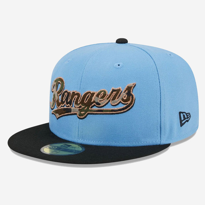 New Era Camo Fill 59Fifty T Rangers lt blue/blk/camo - Shop-Tetuan