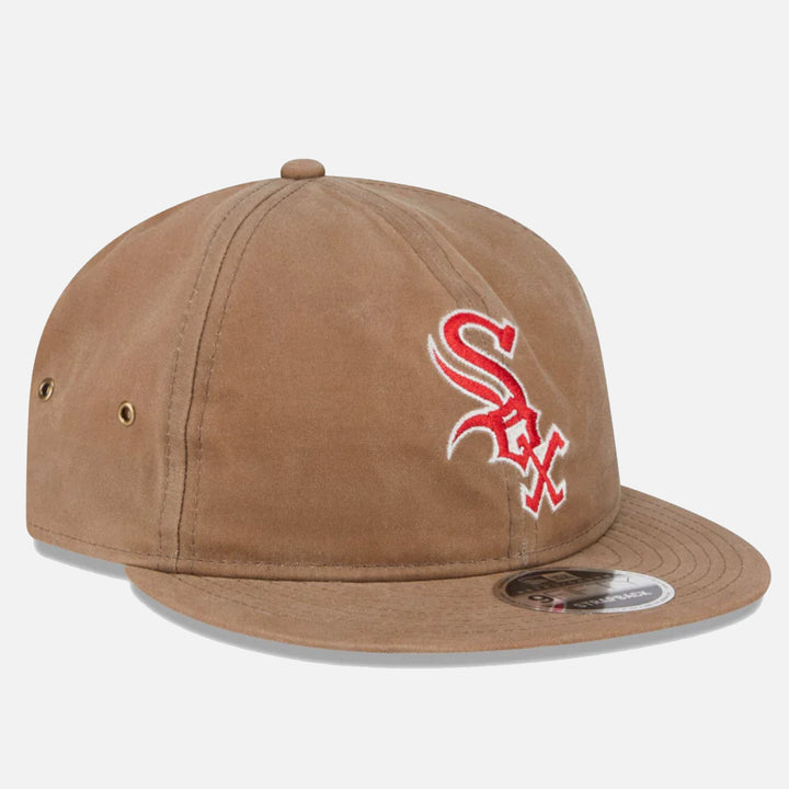 New Era Waxed Canvas Retro Crown 9Fifty Strapback C White Sox khaki