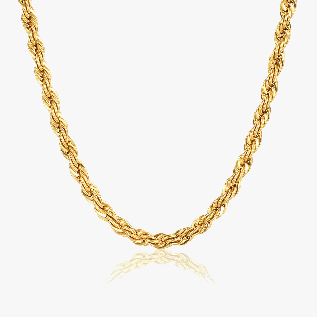 Rope Twist Chain Steel gold