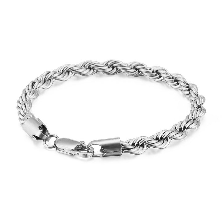 Cordell Twisted Rope Bracelets 6mm steel