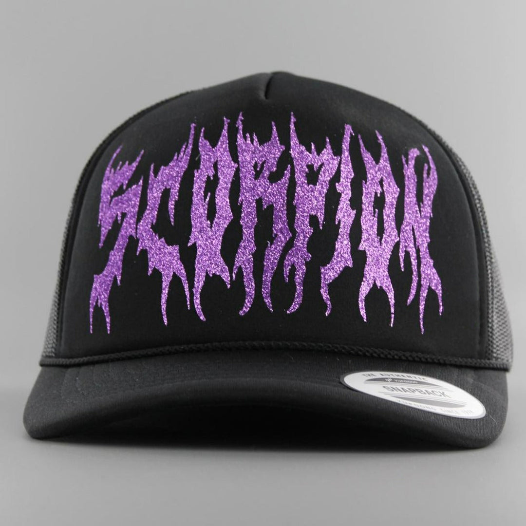 Vlizada Glitter Scorpion cap black/purple