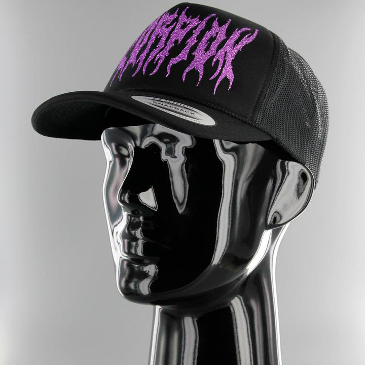 Vlizada Glitter Scorpion cap black/purple