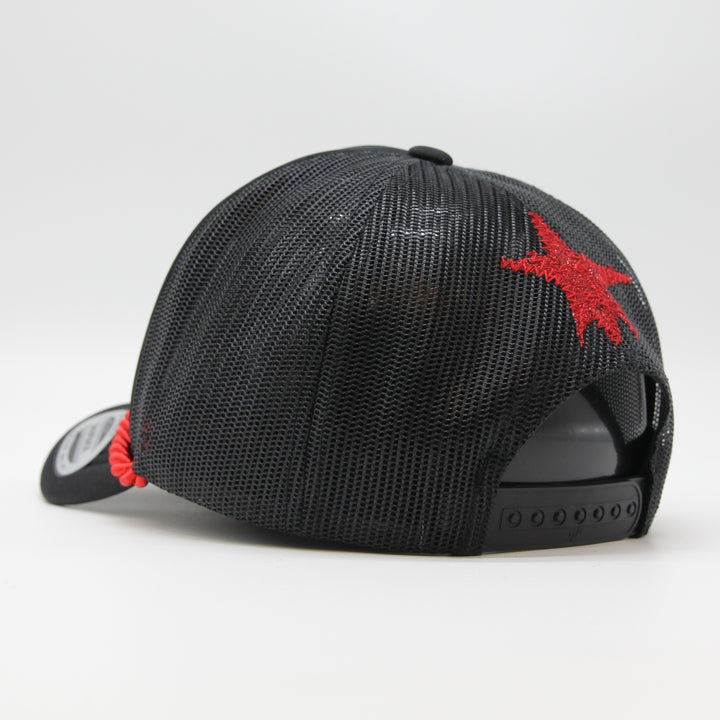 Vlizada Glitter Scorpion Rope cap black/red