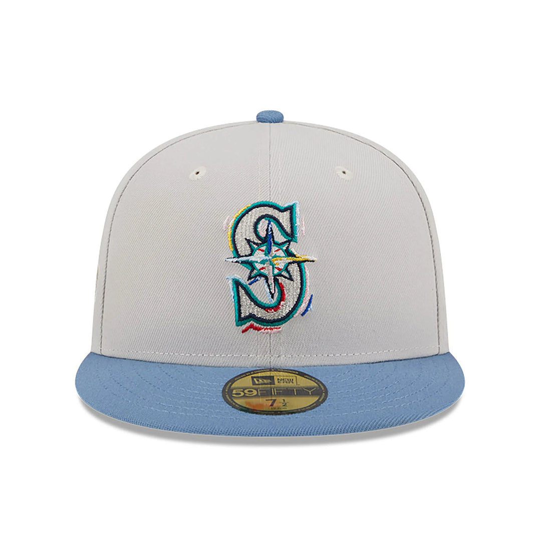 New Era Colour Brush 59Fifty S Mariners cream/lt.blue - Shop-Tetuan