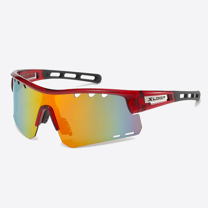 X-Loop Shield Sunglasses red - Shop-Tetuan