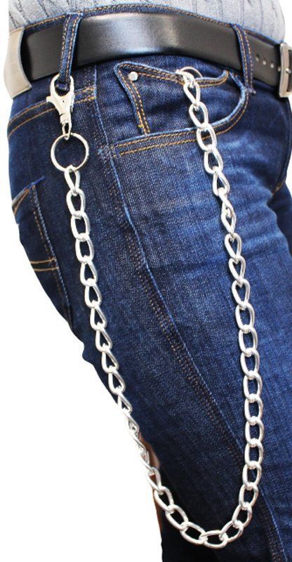 Single Metal Chain Heavyweight Silver With Single Hook