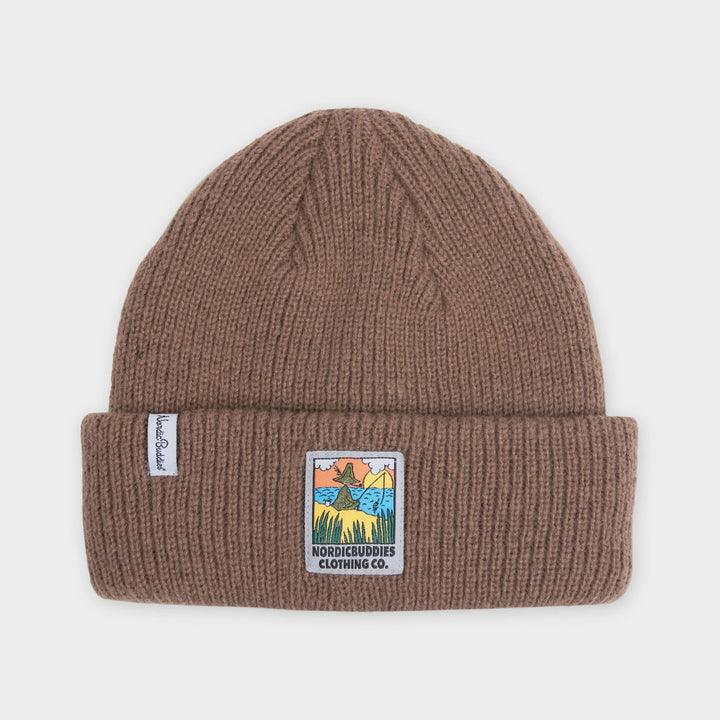 Moomin Nuuskamuikkunen beanie brown