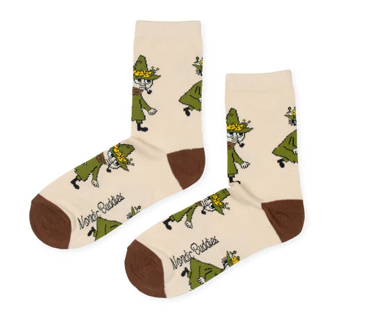 Moomin Nuuskamuikkunen Adventure socks beige - Shop-Tetuan