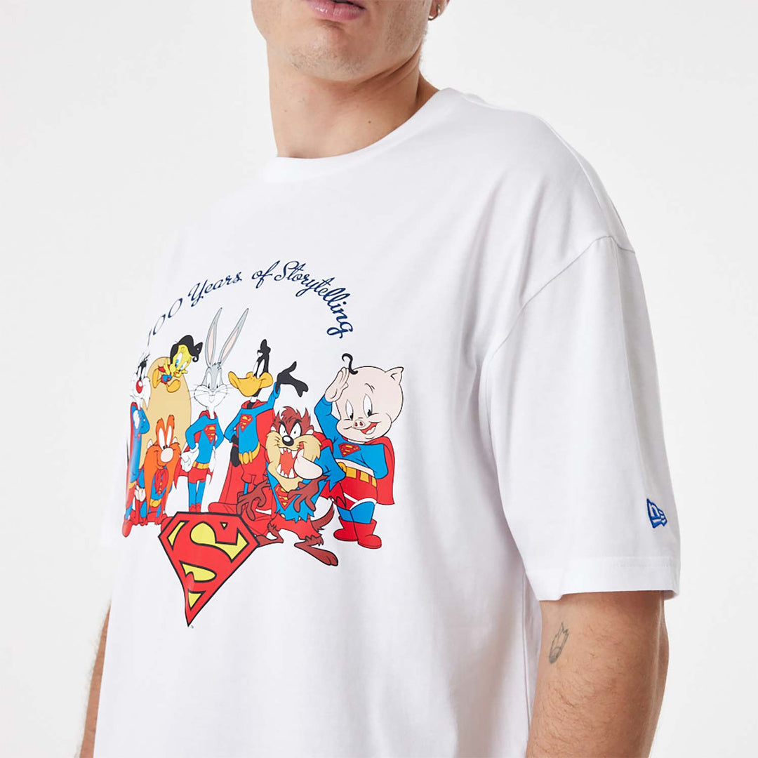 New Era Superhero Lineup Oversized tee white - Shop-Tetuan