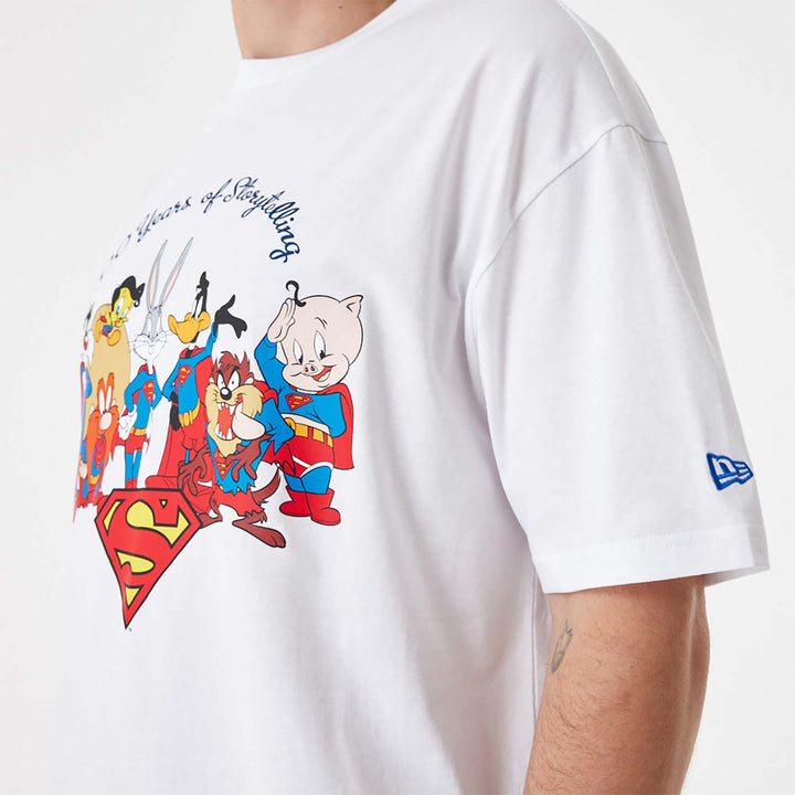 New Era Superhero Lineup Oversized tee white - Shop-Tetuan